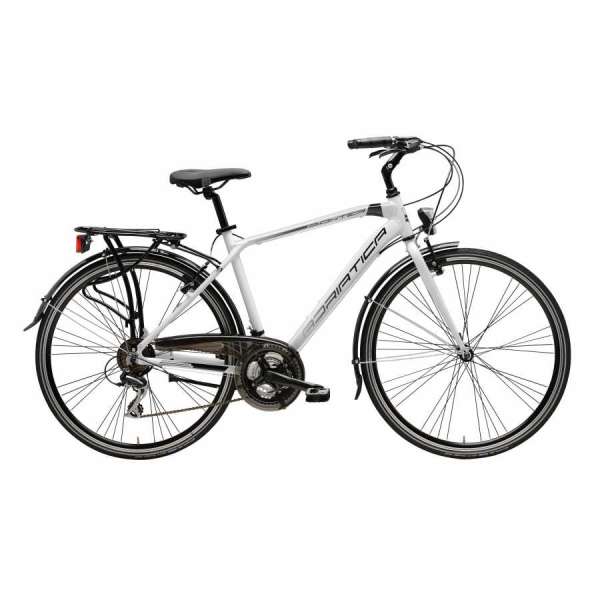 Bicicletta Cicli Adriatica City Trekking Boxter HP Uomo 28" 21V Bianco Ghiaccio