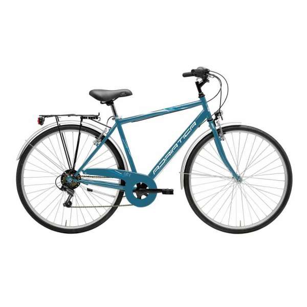 Bicicletta Cicli Adriatica City Trekking Movie Uomo 28" 6V Blu Petrolio