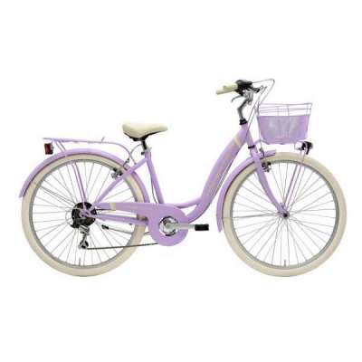 Bicicletta Cicli Adriatica City Trekking Panda Donna 26" 6V Lilla Opaco