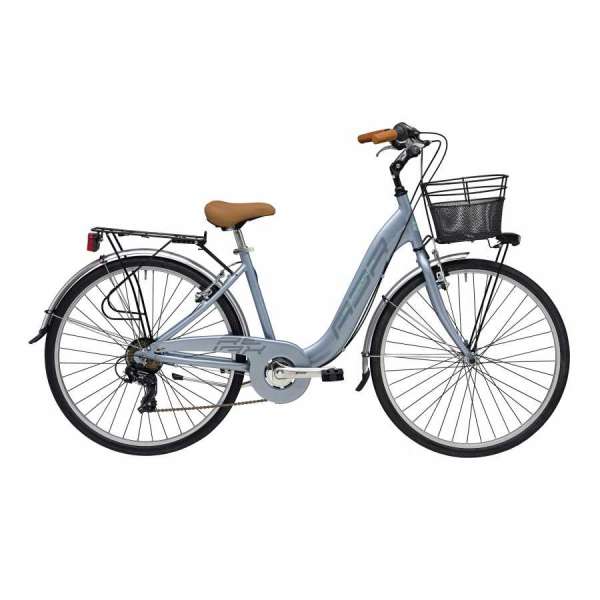 Bicicletta Cicli Adriatica City Trekking Relax Donna 6V Grigio Metallizzato