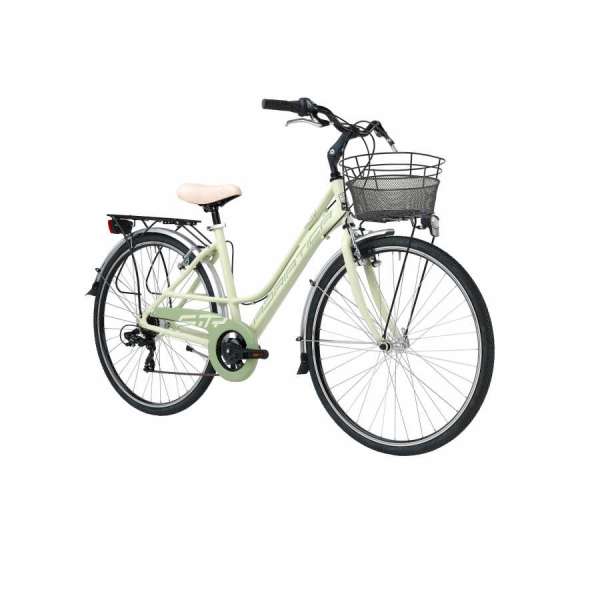Bicicletta Cicli Adriatica City Trekking Sity 3 Donna 28" 6V Verde Opaco