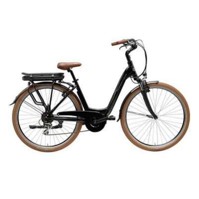 Bicicletta Cicli Adriatica E-Bike E-City New Age Lady 28" 7V Nero Lucido