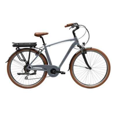 Bicicletta Cicli Adriatica E-Bike E-City New Age Man 28" 7V Grigio Chiaro