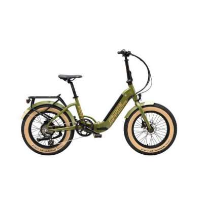 Bicicletta Cicli Adriatica E-Bike E-Folding Fat Fold 20" 7V Verde Muschio Opaco