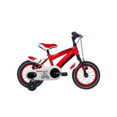 Bicicletta Cicli Adriatica Junior Boy 14" 1V Rosso Fluo Opaco