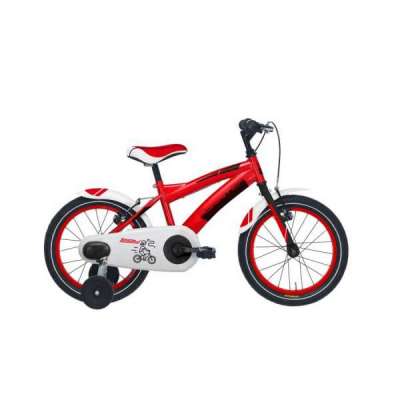 Bicicletta Cicli Adriatica Junior Boy 16" 1V Rosso Fluo Opaco