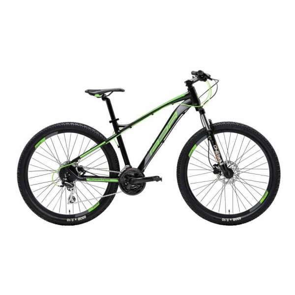 Bicicletta Cicli Adriatica MTB Off-Road Wing RS 27,5" 24V Nero Opaco / Verde Fluo