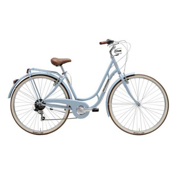Bicicletta Cicli Adriatica Vintage Danish Donna 28" 6V Azzurro Opaco