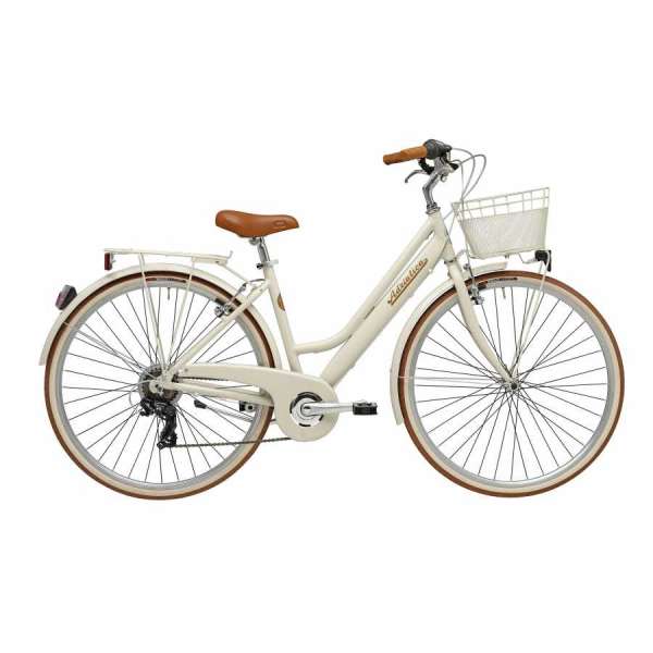 Bicicletta Cicli Adriatica Vintage Retrò Donna 28" 6V Crema