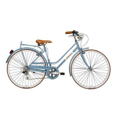Bicicletta Cicli Adriatica Vintage Rondine Donna 28" 6V Azzurro