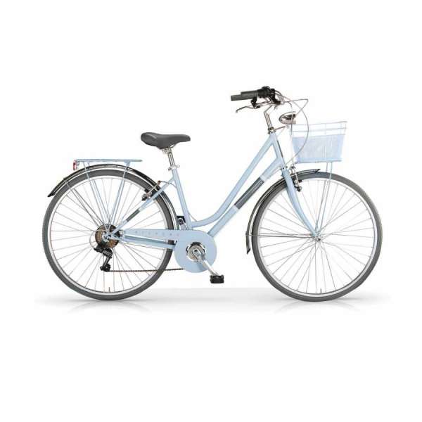 Bicicletta City Bike MBM SILVERY Donna Light Blue