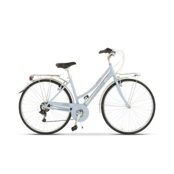 Bicicletta Velomarche CITY BIKE TOWN 28” 18V VM 655AL Donna Light Blue