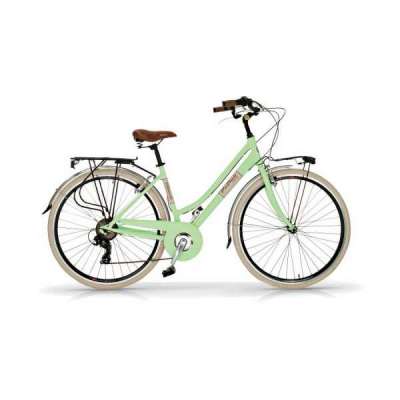Bicicletta Elegance 28" 6V. Via Veneto Donna Verde chiaro