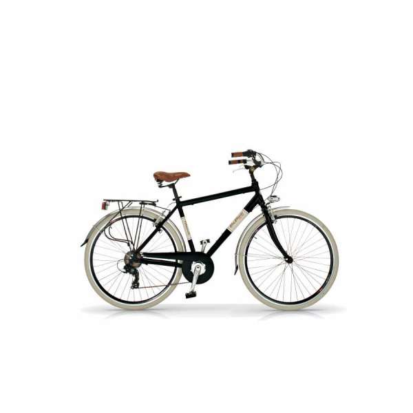 Bicicletta Elegance 28" 6V. Via Veneto Uomo Nero Lucido