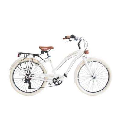 Bicicletta Sun On The Beach Via Veneto Donna Bianco 