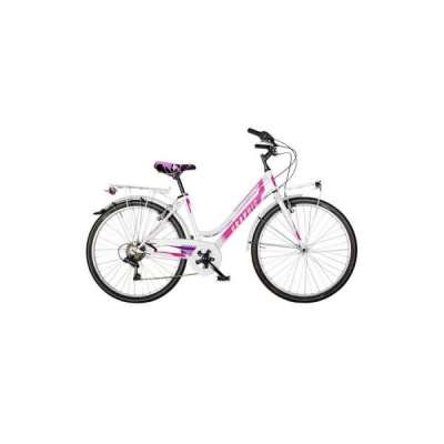 Bicicletta Velomarche CITY BIKE GRAPHIC 26&rdquo; 18V VM 170L Donna White