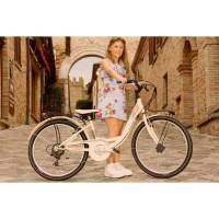 Bicicletta Velomarche MONOTUBO LAZY DAYS 24"  Bambina/Ragazza Beige