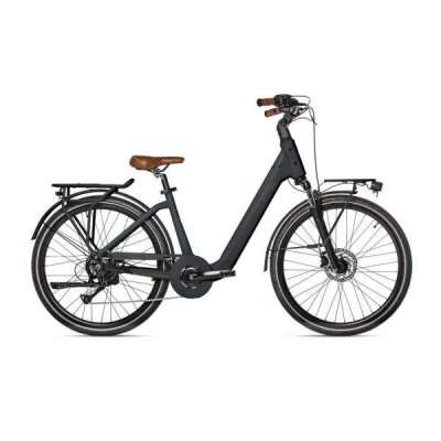 Bicicletta Via Veneto Amata E-bike Lady 26&rdquo; 7 Speed VVE67L Nero Polvere di Caff&egrave; (Opaco)