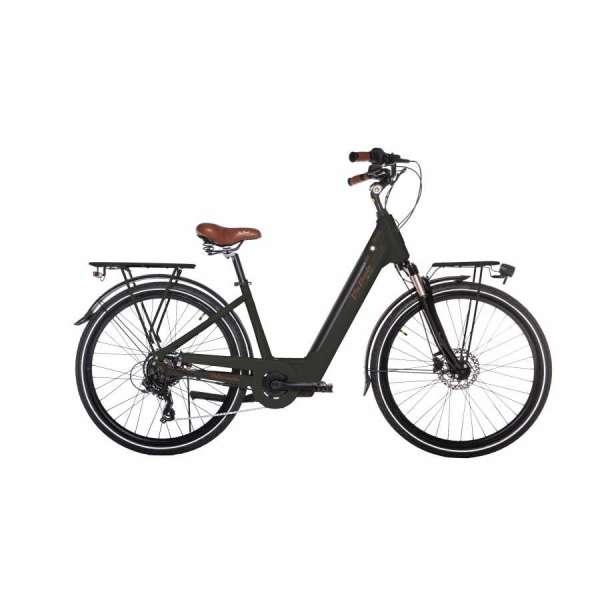 Bicicletta Via Veneto Classic E-bike Lady 26&rdquo; 6 Speed VVE62L Nero Polvere di Caff&egrave; (Opaco)