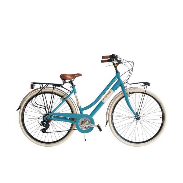 Bicicletta Via Veneto Elegance Lady 28” Eighteen Speed VV615AL Blu Mama non Mama
