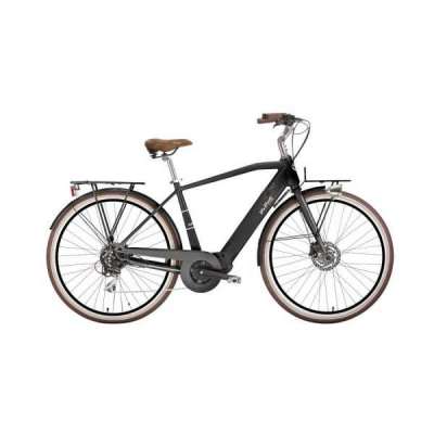 Bicicletta Via Veneto E-Lite Man 28” 7 Speed VVE64M Nero Polvere di Caffè (Opaco)