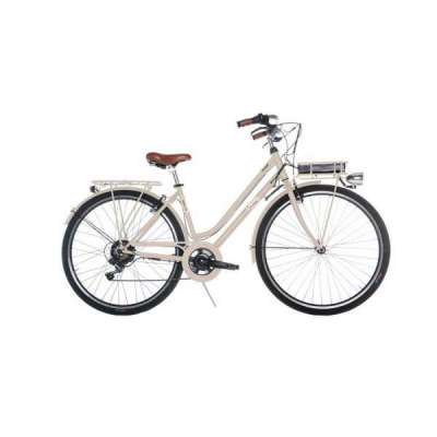 Bicicletta Via Veneto Incanto E-bike Lady 28&rdquo; 6 Speed VVE28L Beige Sahara