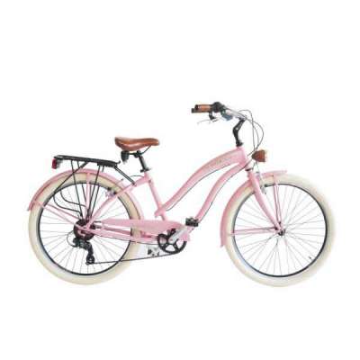Bicicletta Via Veneto Sun on the Beach Lady 26” Six Speed VV790L Pink Lady